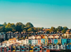 Colourful houses in Clifton Wood