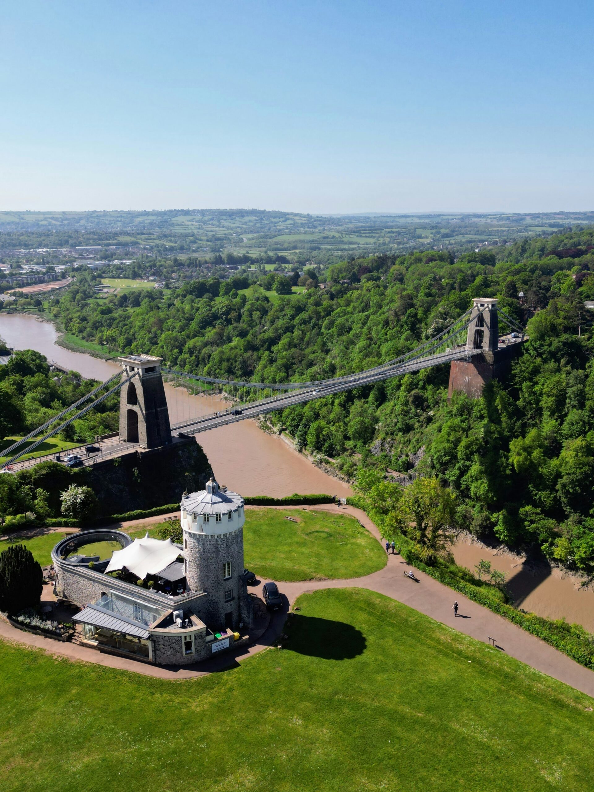 Suspension Bridge by Photo by <a href="https://unsplash.com/@dronespaul?utm_content=creditCopyText