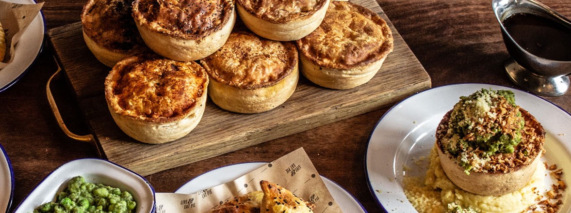 delicious Pieminister's pies